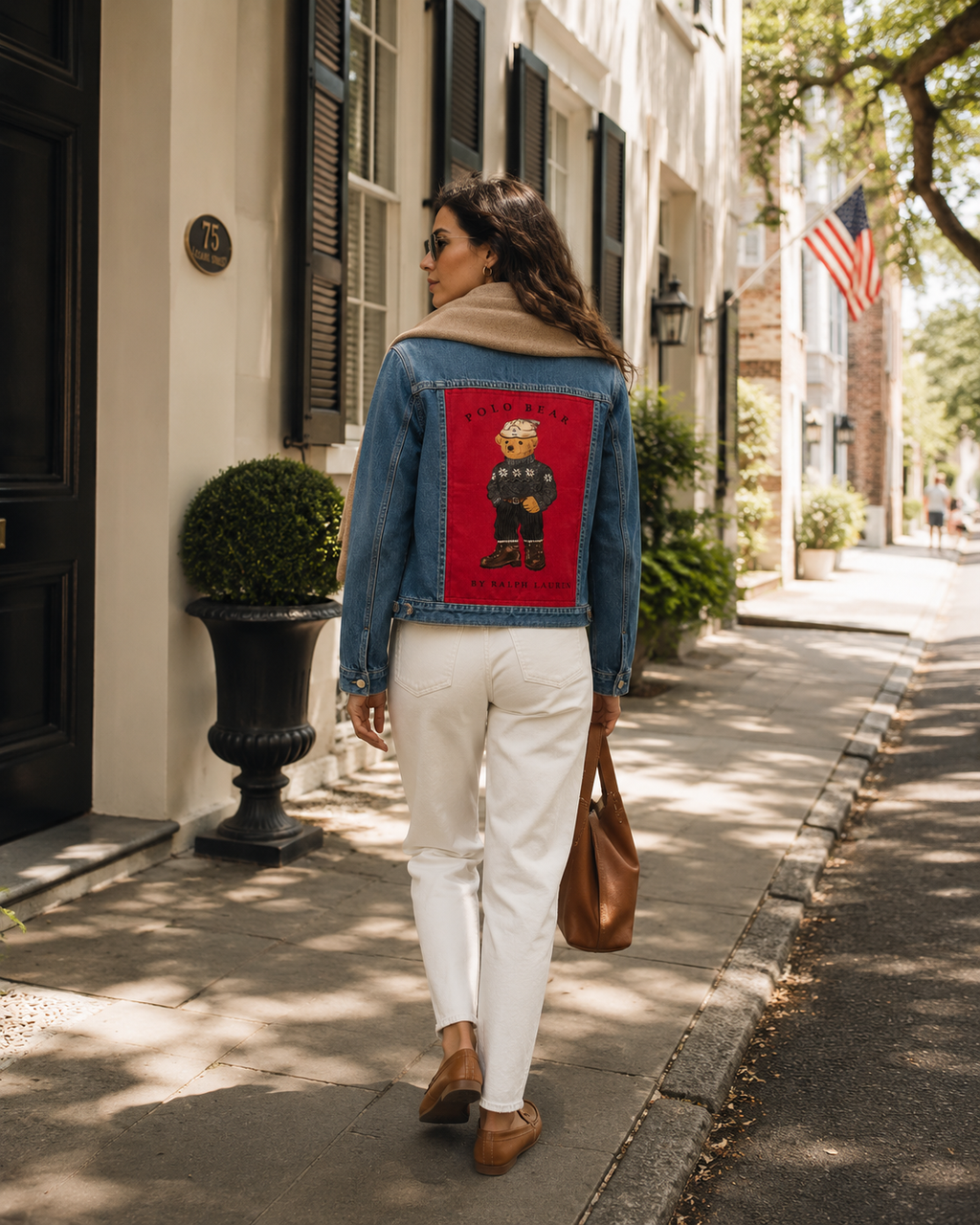 Vintage Ralph Lauren Polo Bear Denim Jacket