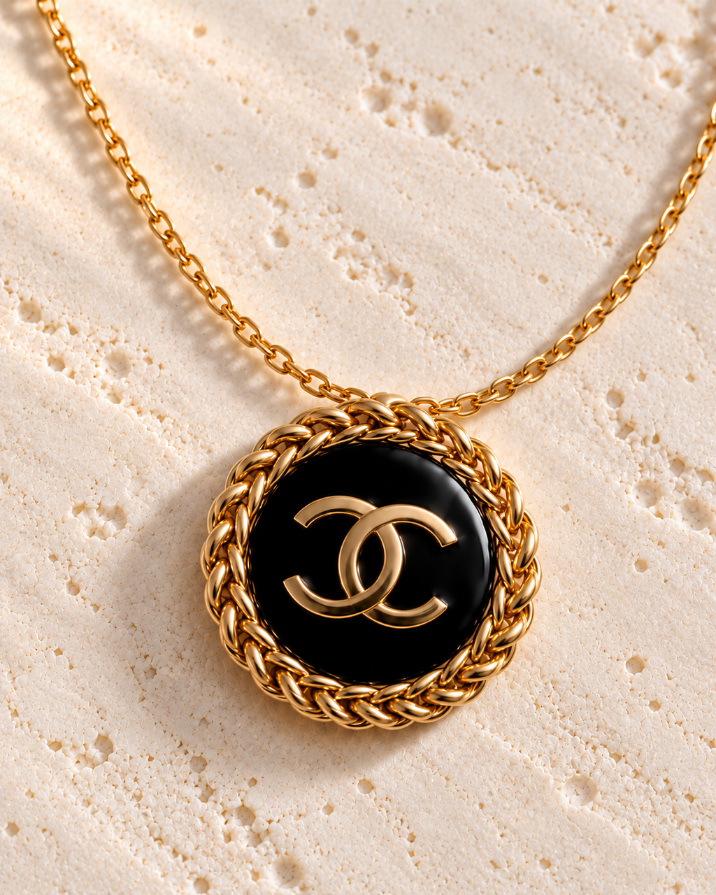 The Noir Héritage Necklace | Authentic Vintage Chanel | 20mm