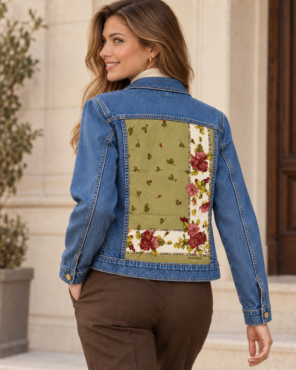 The Burberry Rose & Sage Denim Jacket