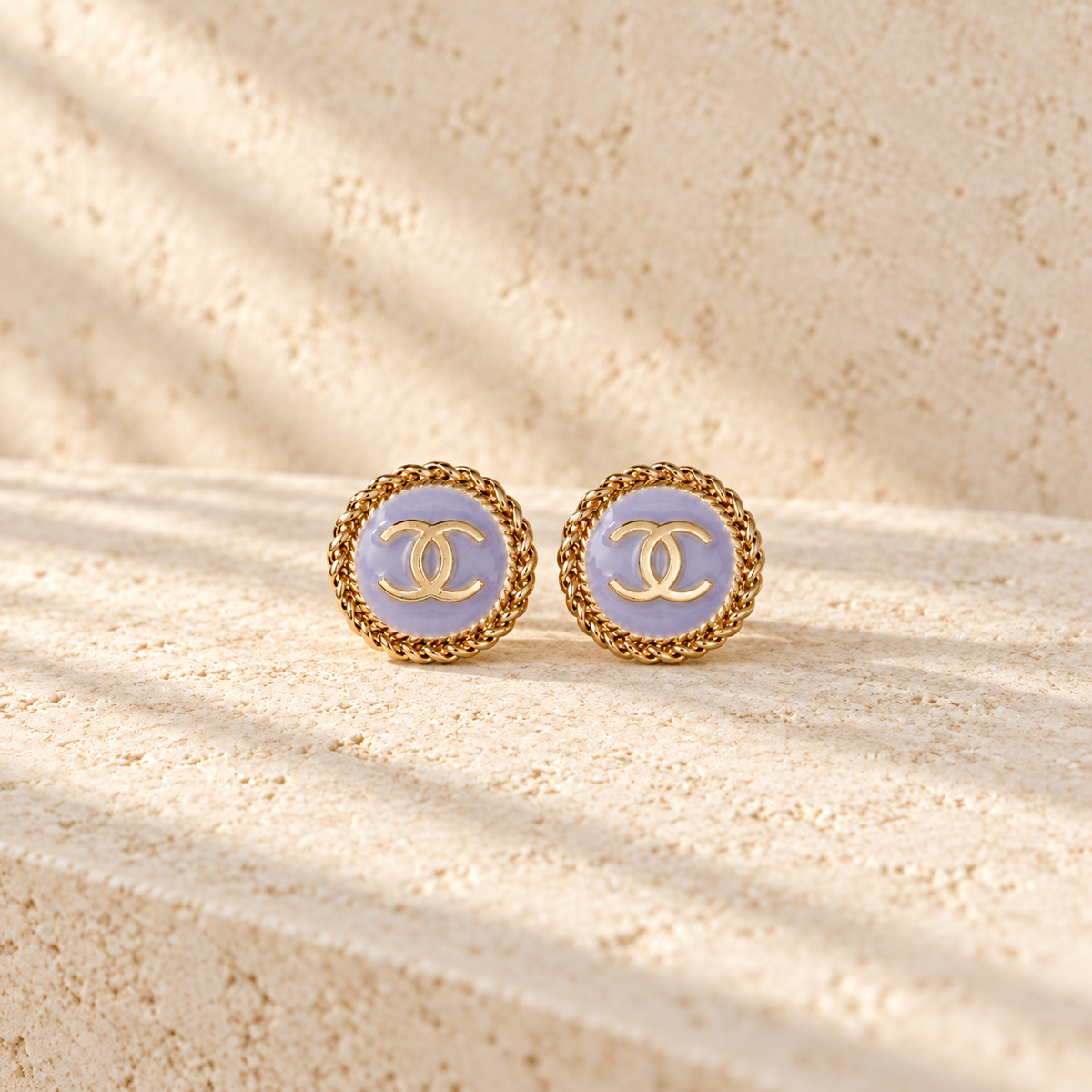 The Lilac Héritage Earrings | Authentic Vintage Chanel | 20mm