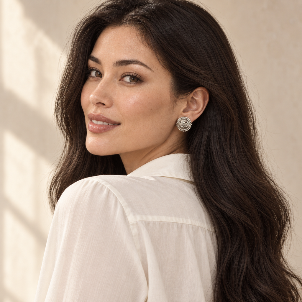 The Argent Tressé Earrings | Authentic Vintage Chanel | 20mm