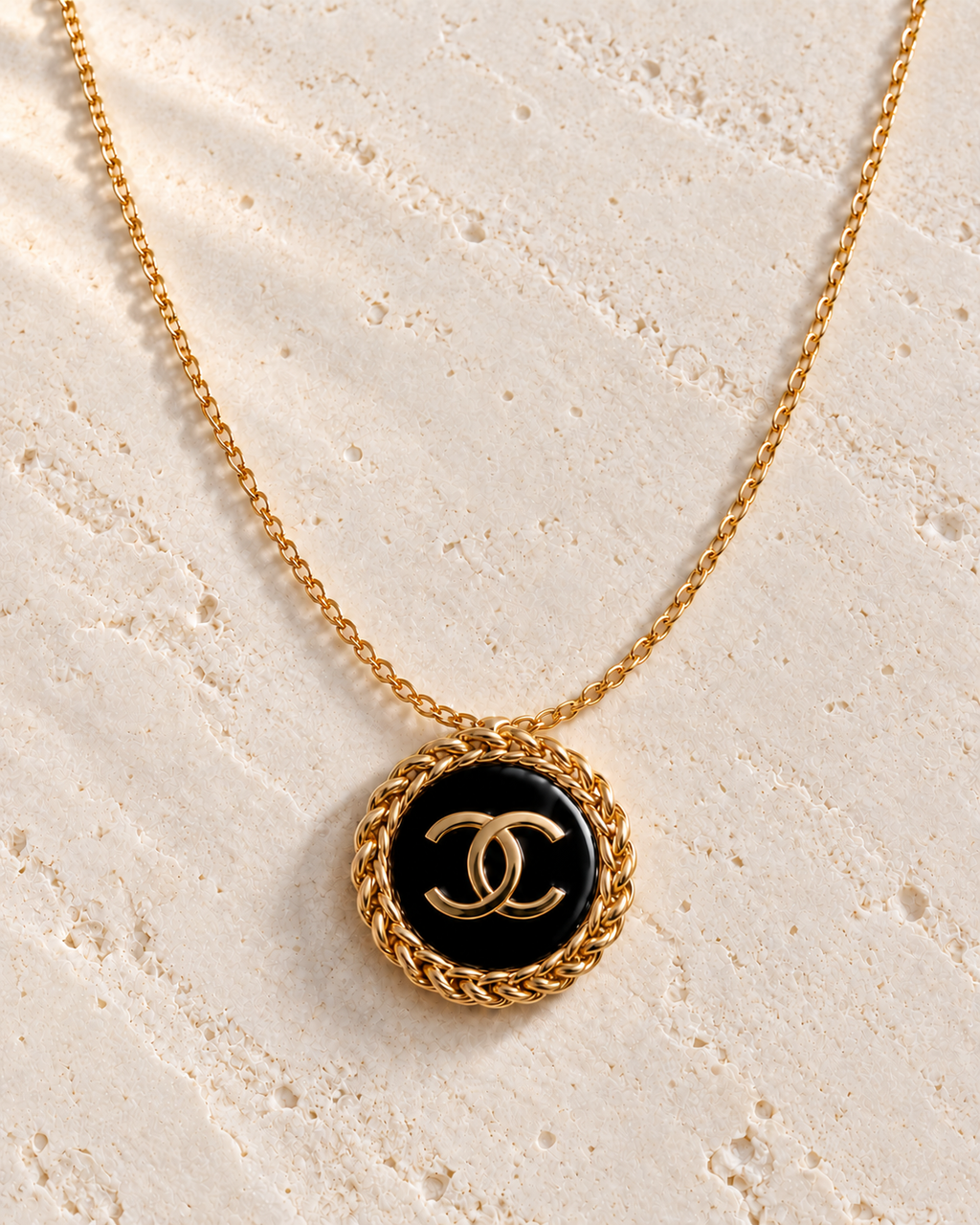 The Noir Héritage Necklace | Authentic Vintage Chanel | 20mm