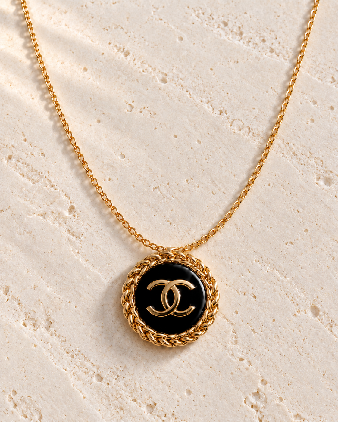 The Noir Héritage Necklace | Authentic Vintage Chanel | 20mm