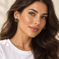 The Noir Treillis Earrings | Authentic Vintage Chanel | 20mm