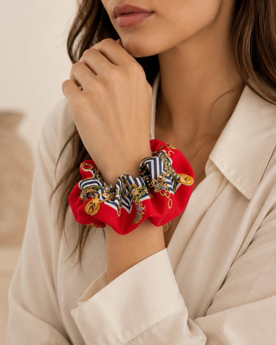 Vintage Roberta di Camerino Scarf Scrunchie