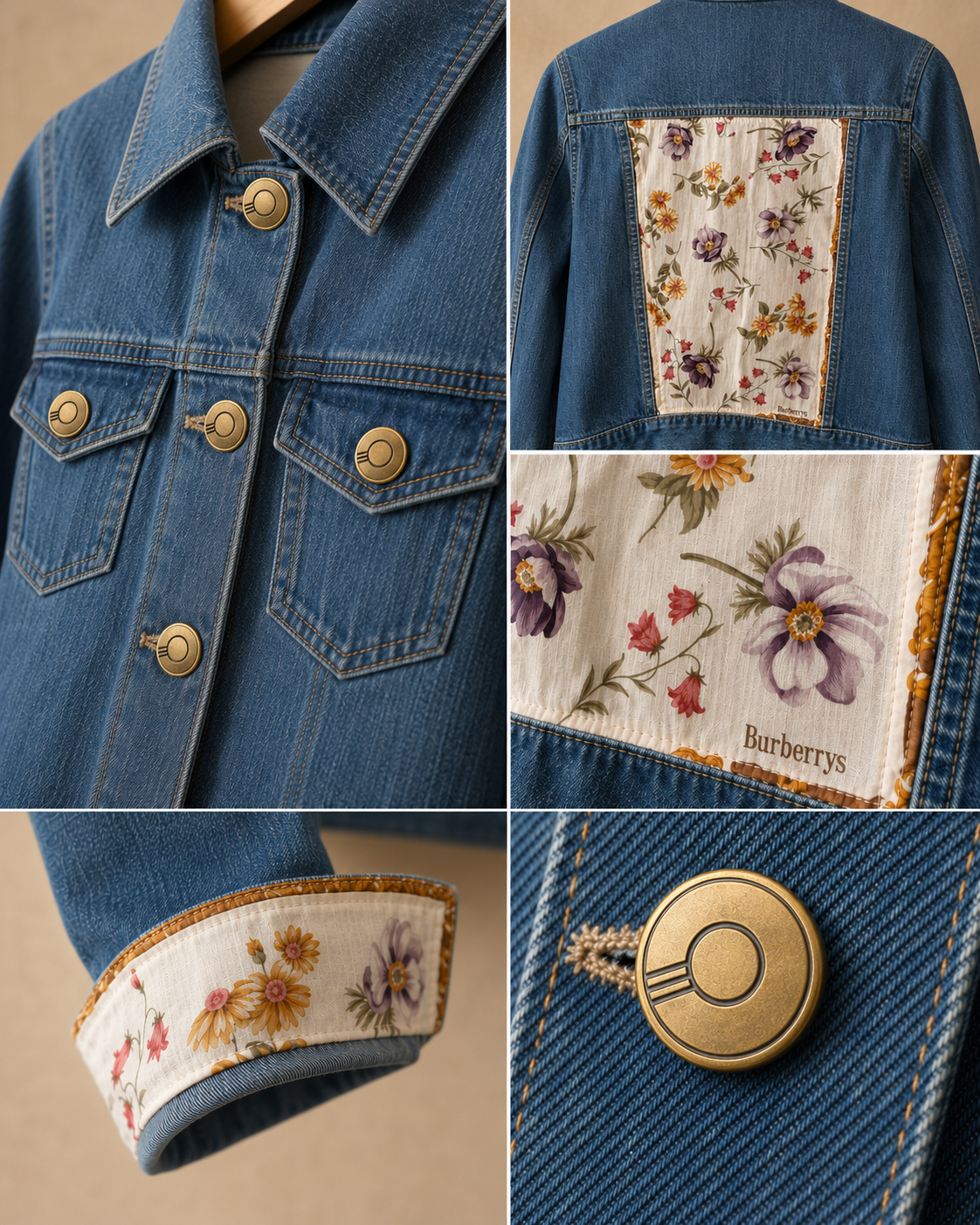 The Burberrys Floral Scarf Jacket
