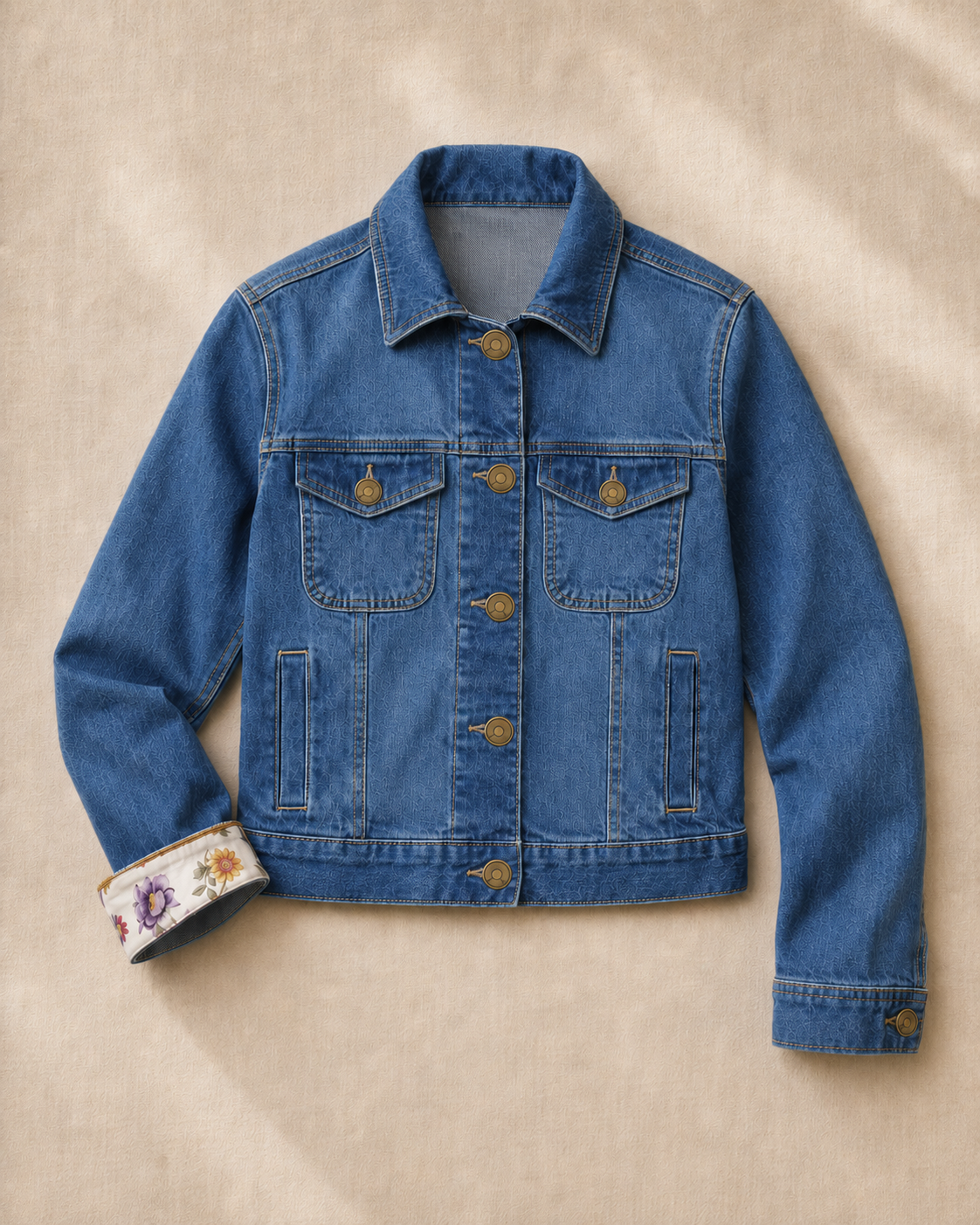 The Burberrys Floral Scarf Jacket