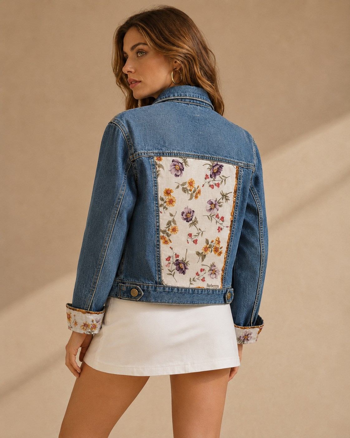 The Burberrys Floral Scarf Jacket