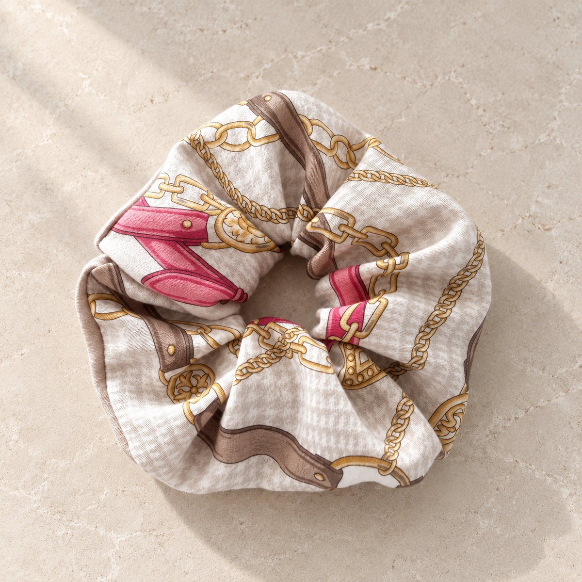 The Rose Chain Jumbo Scrunchie | Authentic Vintage Valentino