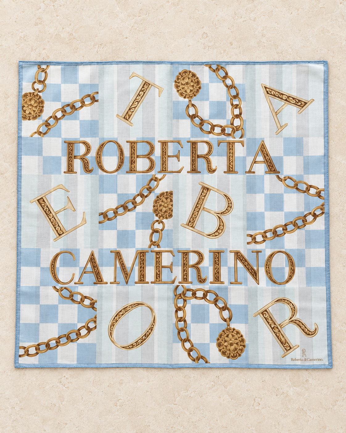 The Powder Blue Chain Headband | Authentic Vintage Roberta di Camerino