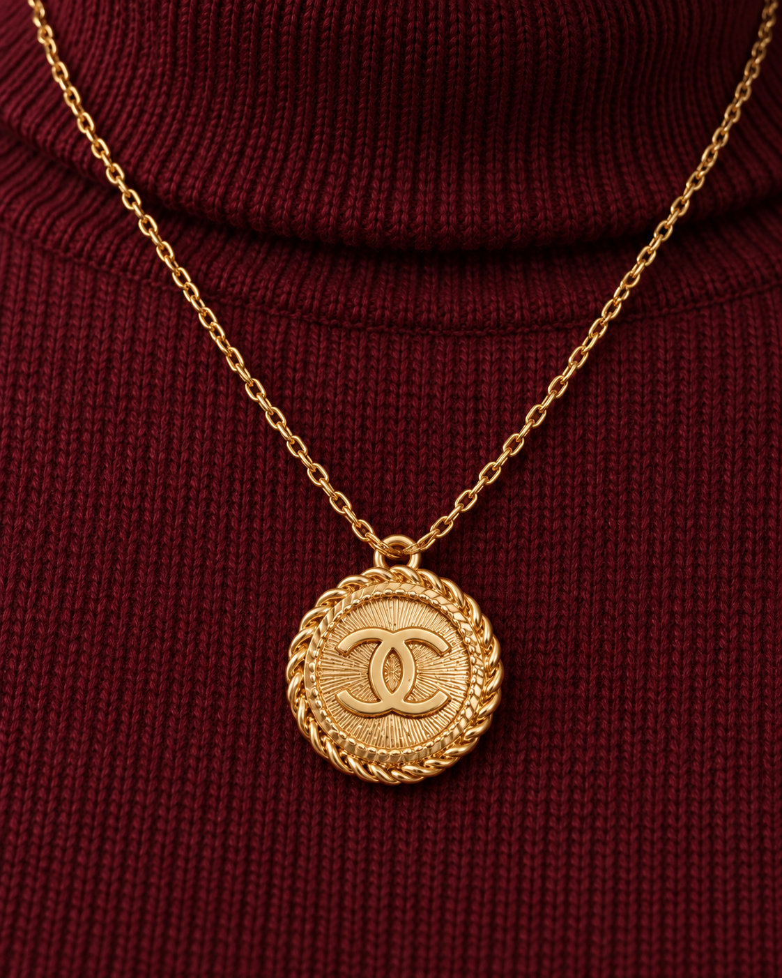 The Soleil Doré Necklace | Authentic Vintage Chanel | 20mm