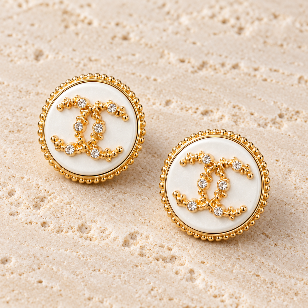The Ivoire Lumière Earrings | Authentic Vintage Chanel | 20mm