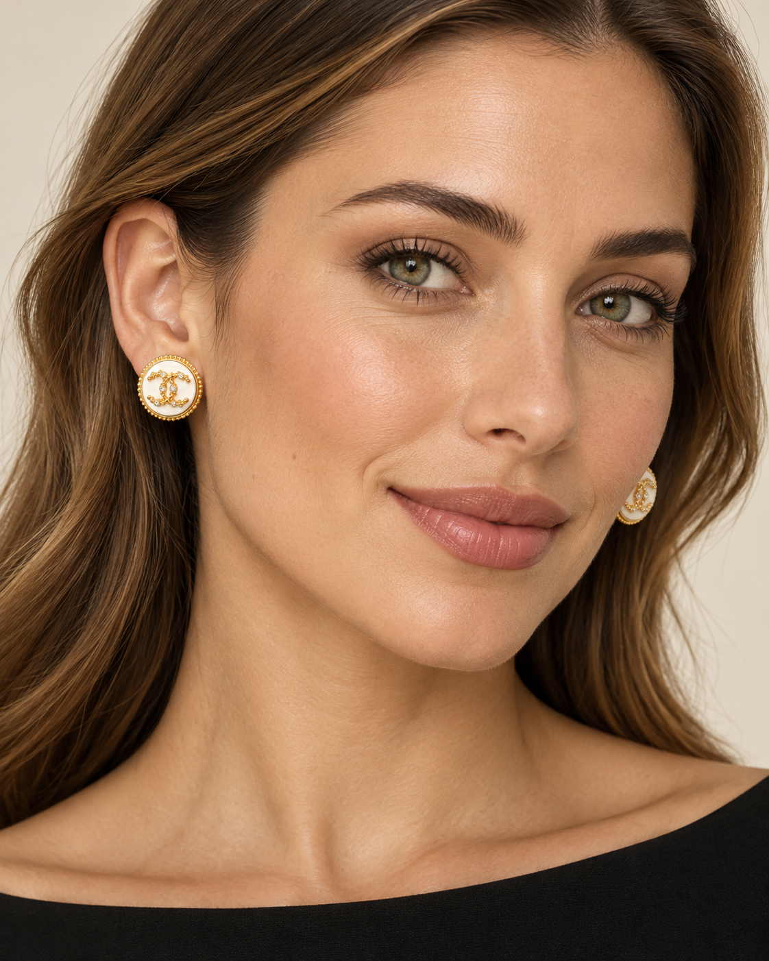 The Ivoire Lumière Earrings | Authentic Vintage Chanel | 20mm