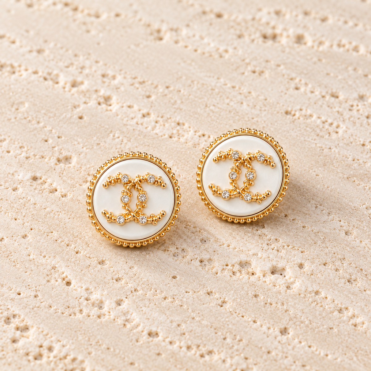 The Ivoire Lumière Earrings | Authentic Vintage Chanel | 20mm
