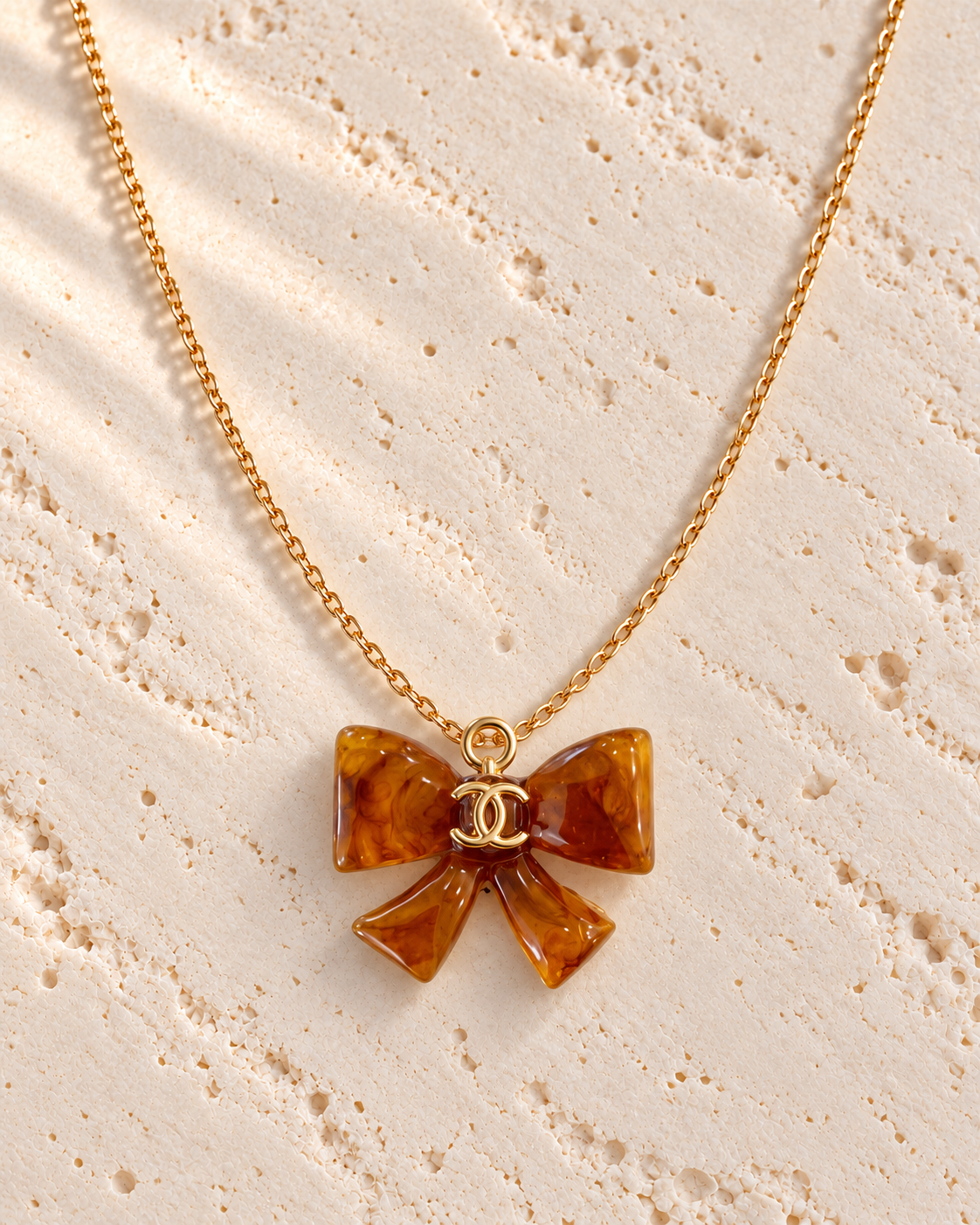 The Nœud Ambre Necklace | Authentic Vintage Chanel