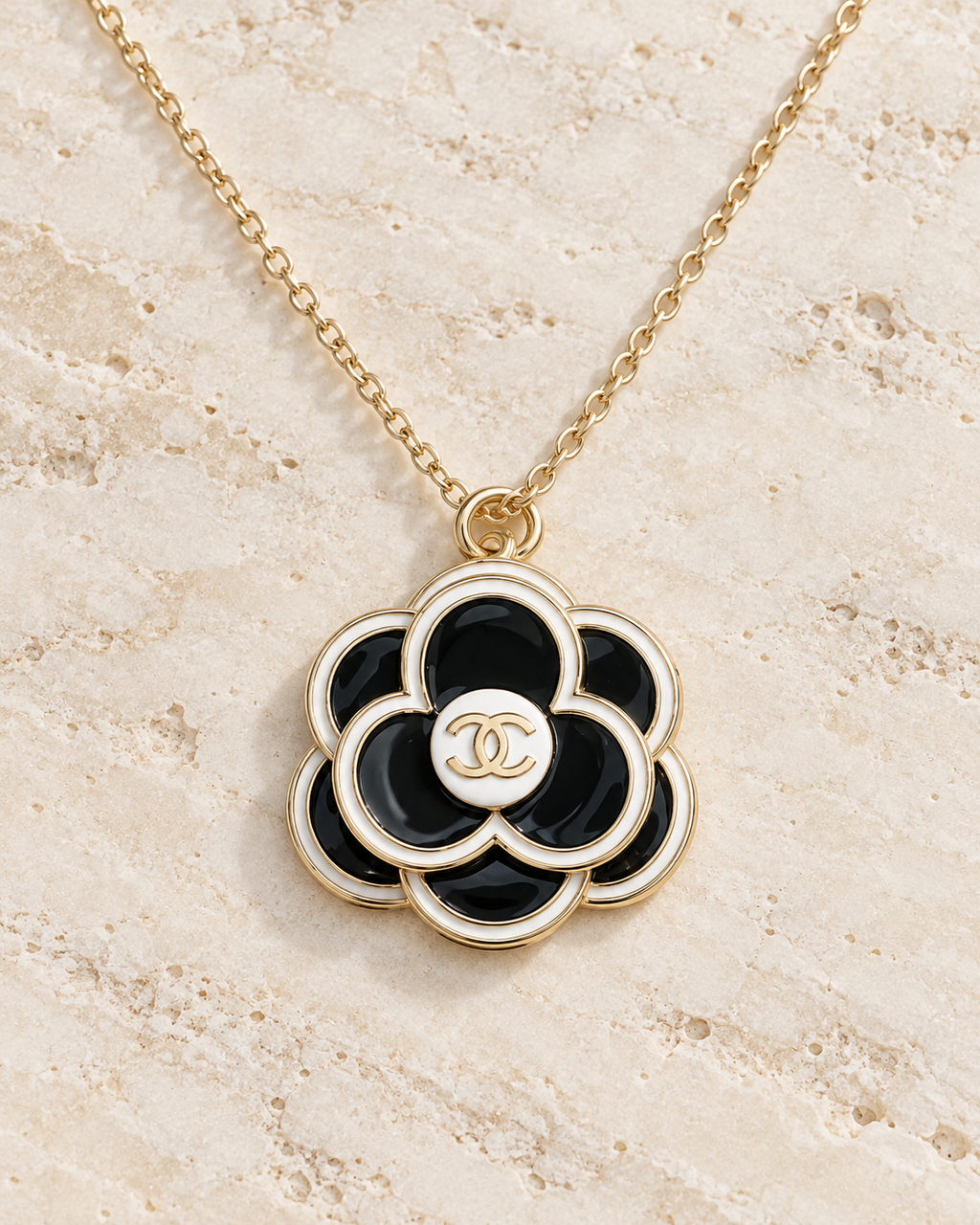 The Camélia Noir Necklace | Authentic Vintage Chanel