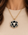 The Camélia Noir Necklace | Authentic Vintage Chanel