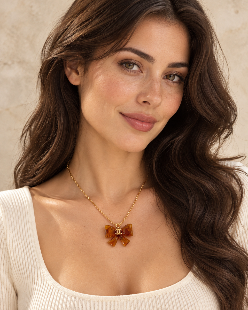 The Nœud Ambre Necklace | Authentic Vintage Chanel
