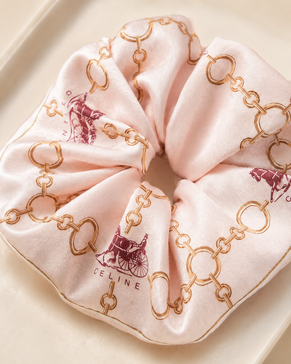 Jumbo Celine Silk Scarf Scrunchie