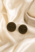 Authentic Vintage Prada Button Earrings