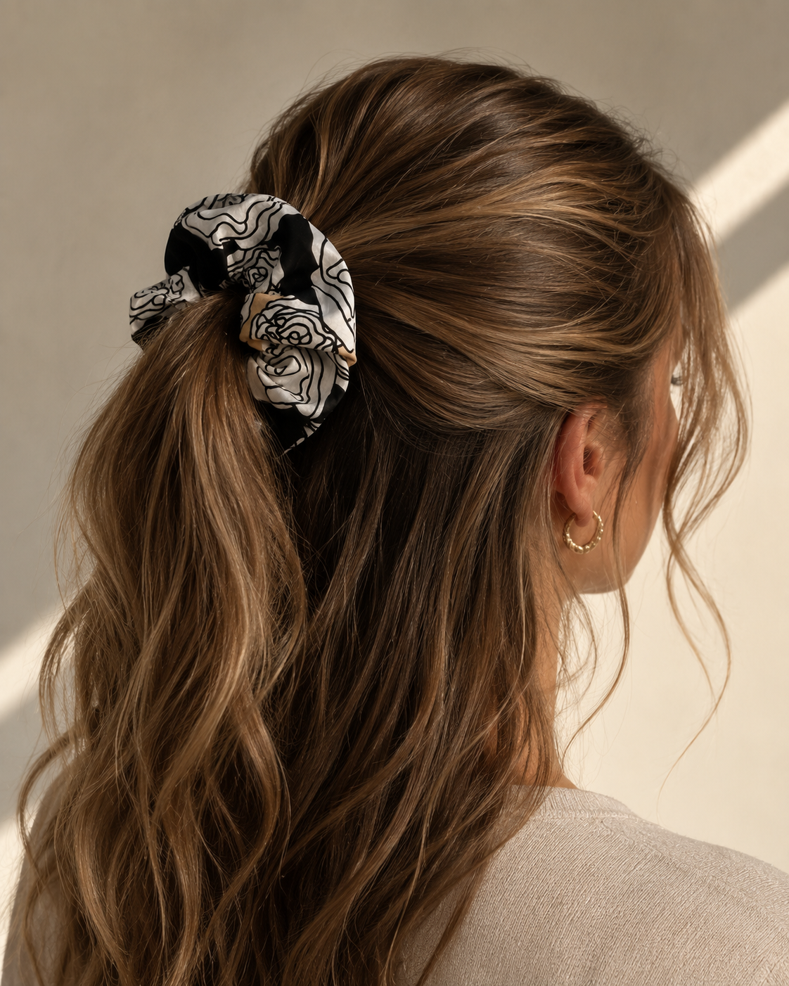 Vintage YSL Jumbo Handkerchief Scrunchie
