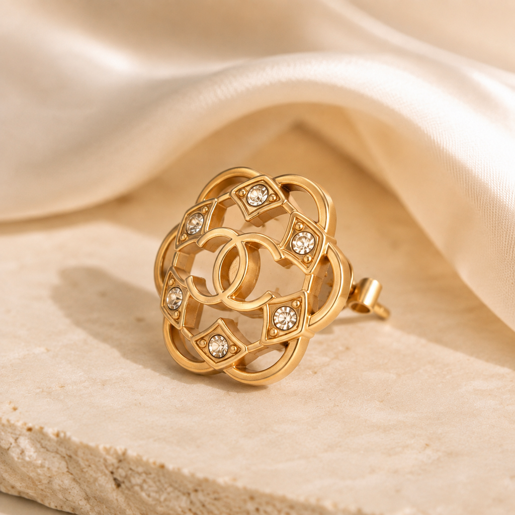 The Camélia Lumière Earrings | Authentic Vintage Chanel | 18mm