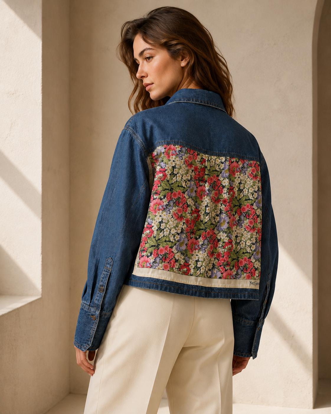The YSL Wildflower Denim Overshirt | Small