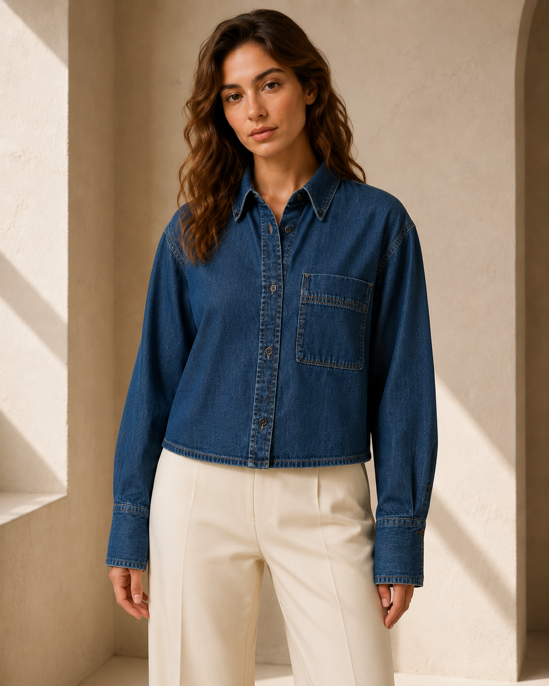 The YSL Wildflower Denim Overshirt | Small