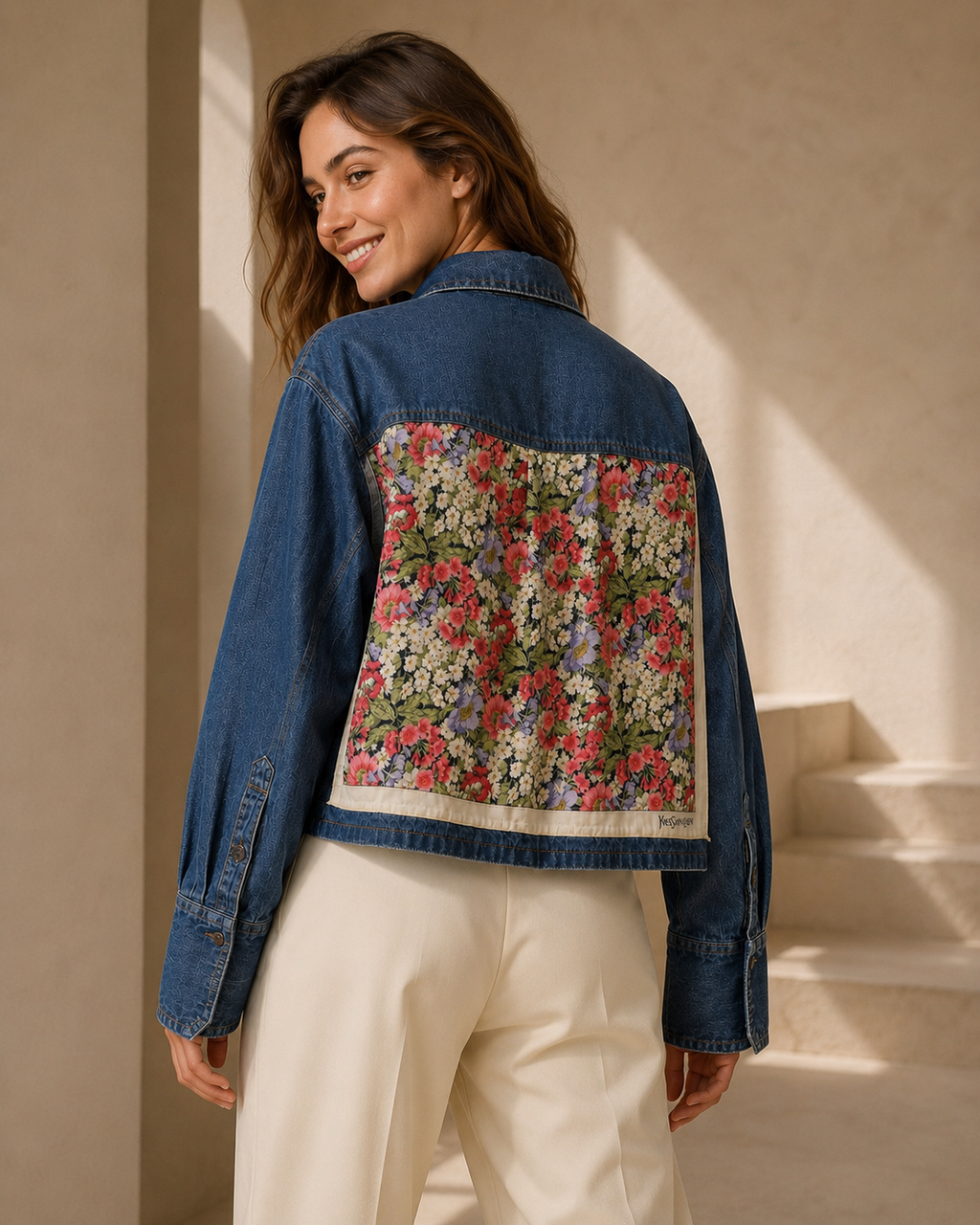 The YSL Wildflower Denim Overshirt | Small