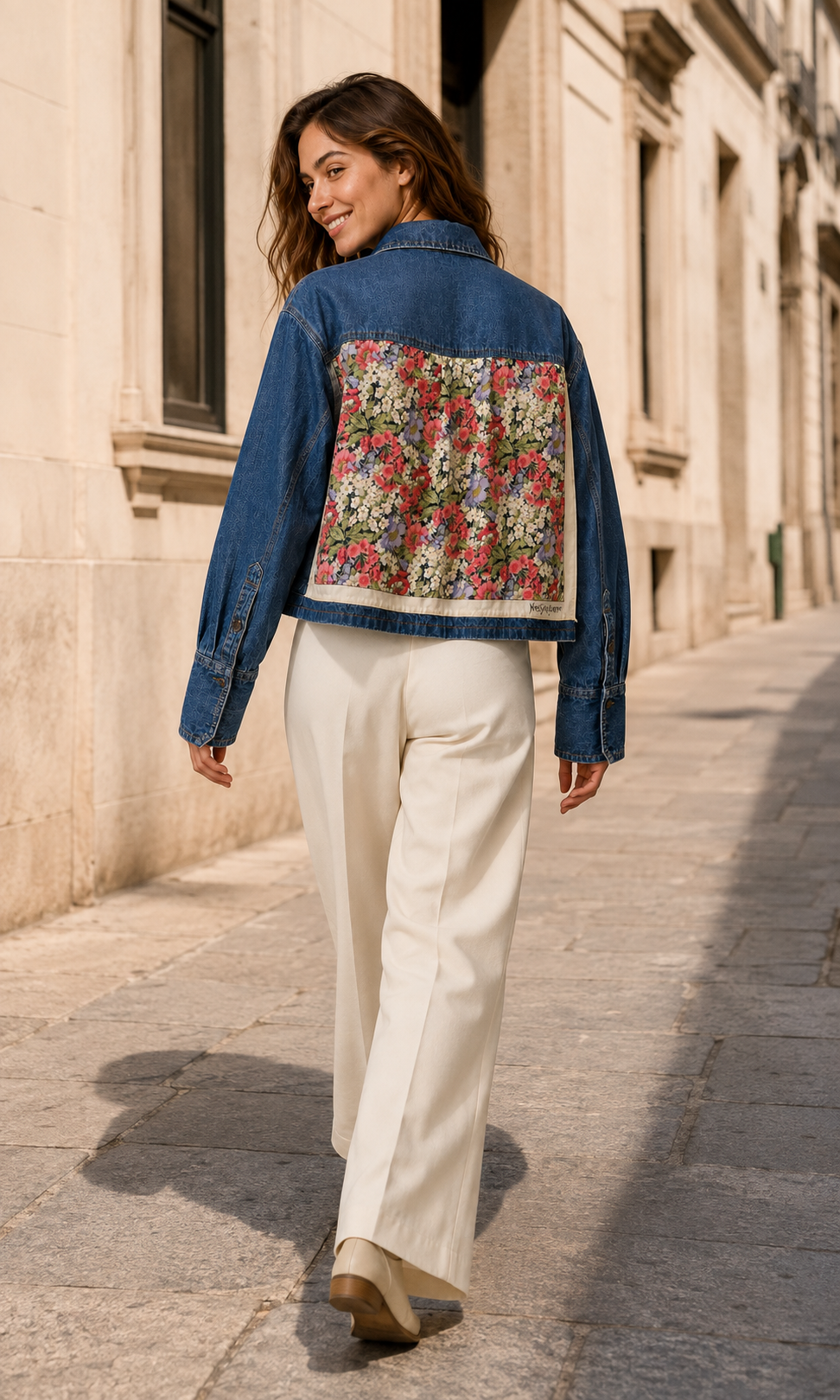 The YSL Wildflower Denim Overshirt | Small