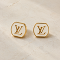 The Ivoire Éclat Earrings | Authentic Vintage Louis Vuitton | 18mm