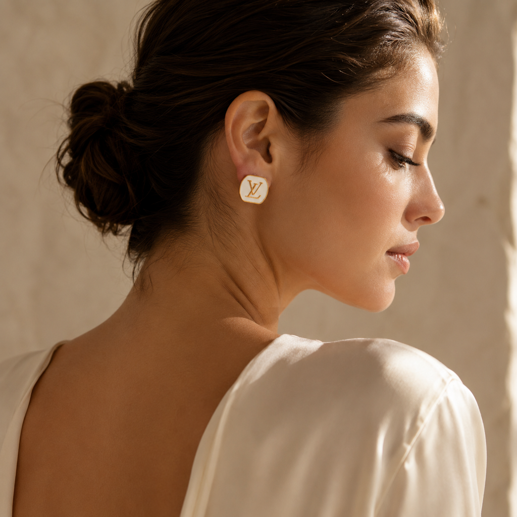 The Ivoire Éclat Earrings | Authentic Vintage Louis Vuitton | 18mm