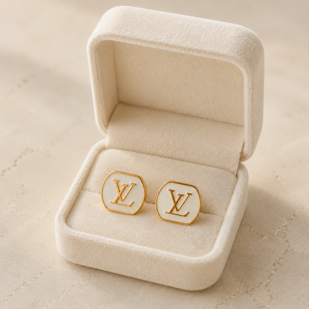 The Ivoire Éclat Earrings | Authentic Vintage Louis Vuitton | 18mm