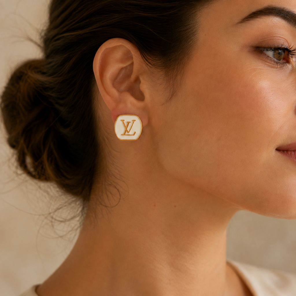 The Ivoire Éclat Earrings | Authentic Vintage Louis Vuitton | 18mm