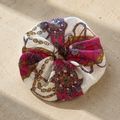 The Fuchsia Tassel Jumbo Scrunchie | Authentic Vintage Celine