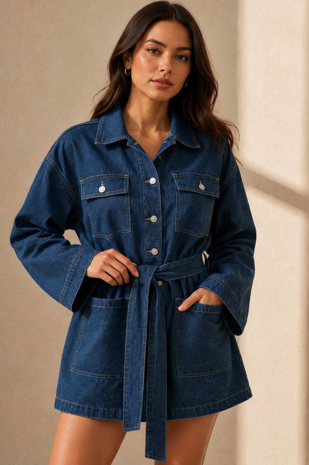 The Burberry Daisy Check Belted Jacket | Small