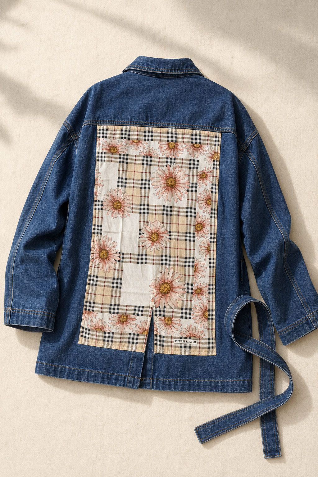 The Burberry Daisy Check Belted Jacket | Small