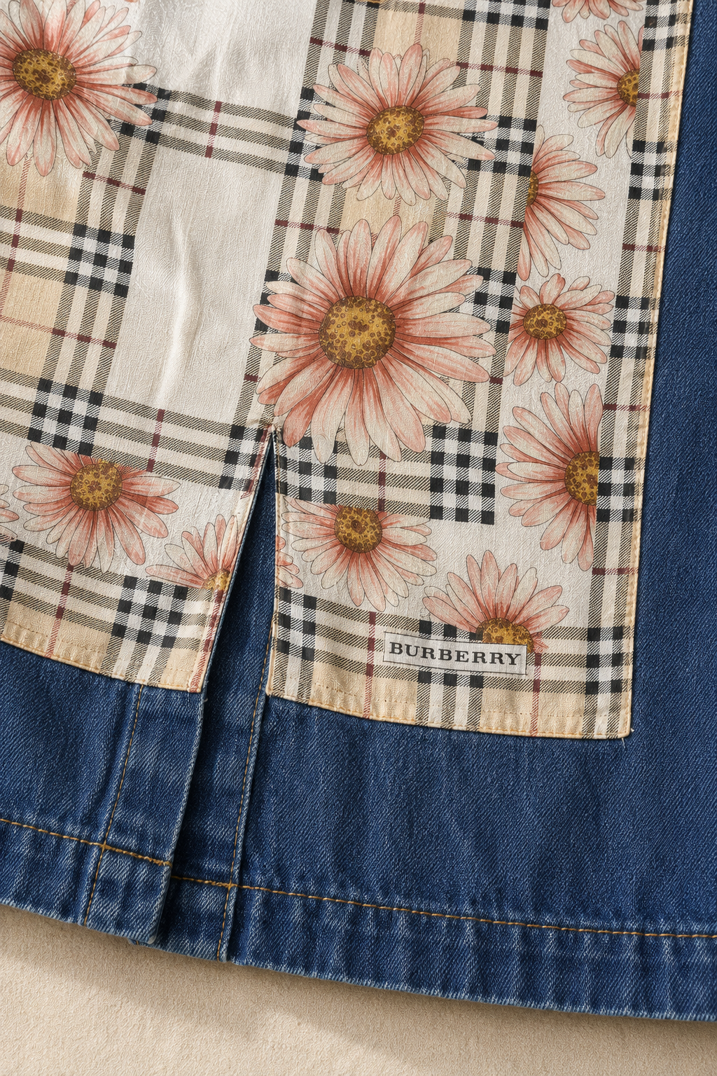 The Burberry Daisy Check Belted Jacket | Small