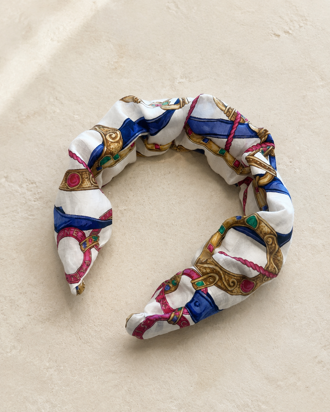 Vintage Celine Equestrian Handkerchief Headband