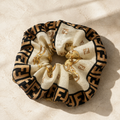 The Fendi Black & Beige Jumbo Scrunchie