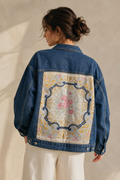 The Celine Rose Pavilion Scarf Jacket | Medium