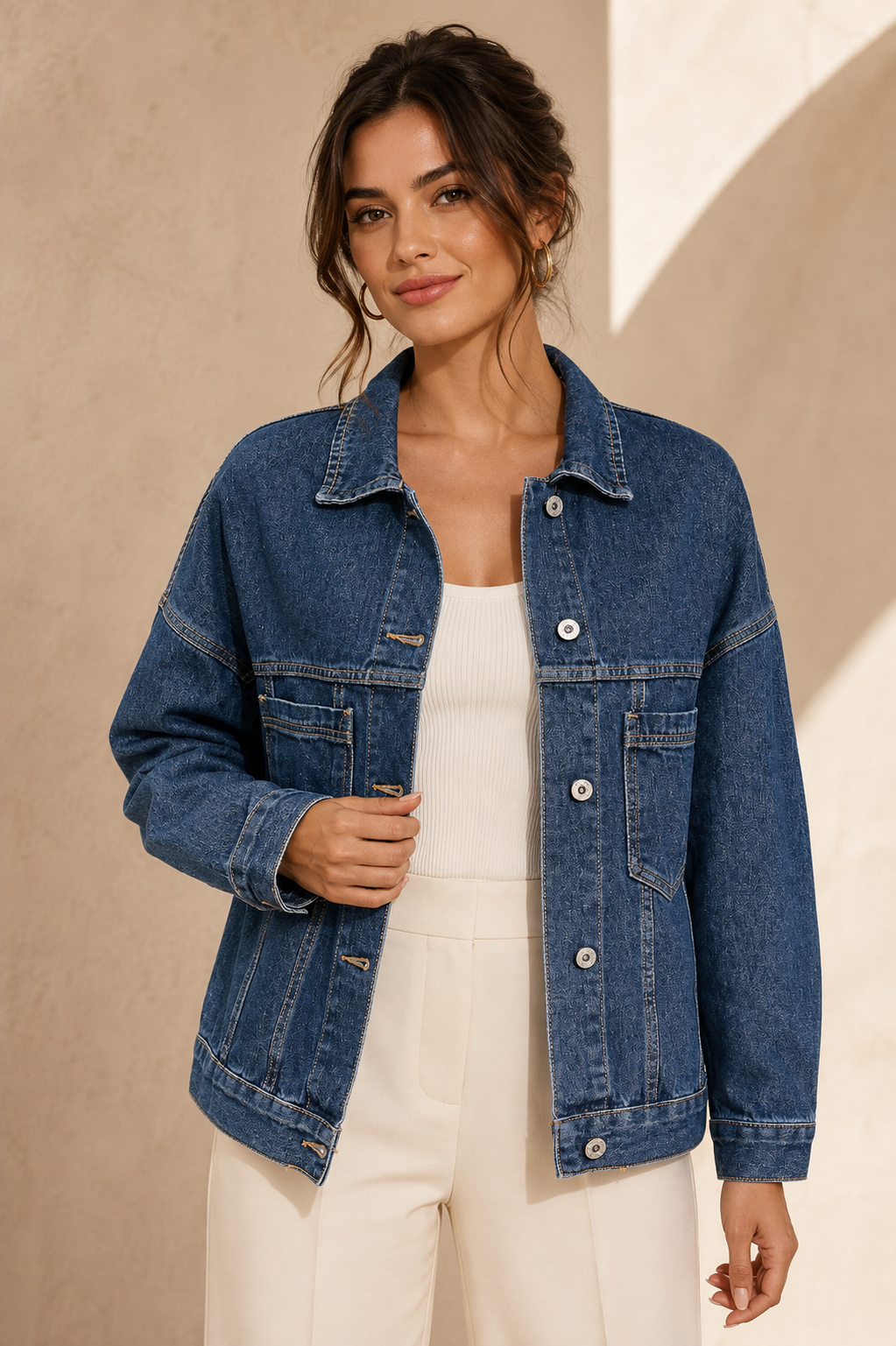 The Celine Rose Pavilion Scarf Jacket | Medium