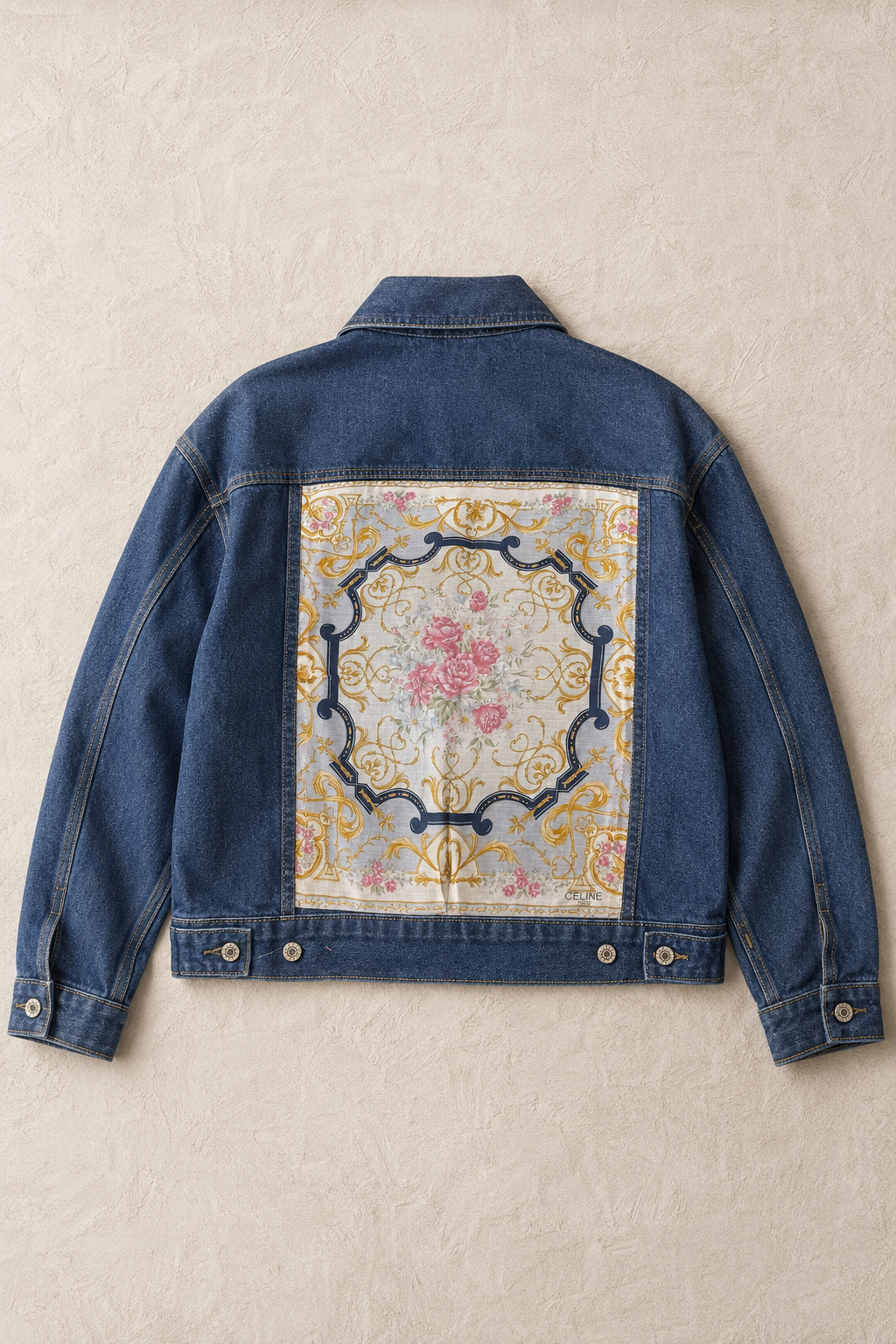 The Celine Rose Pavilion Scarf Jacket | Medium