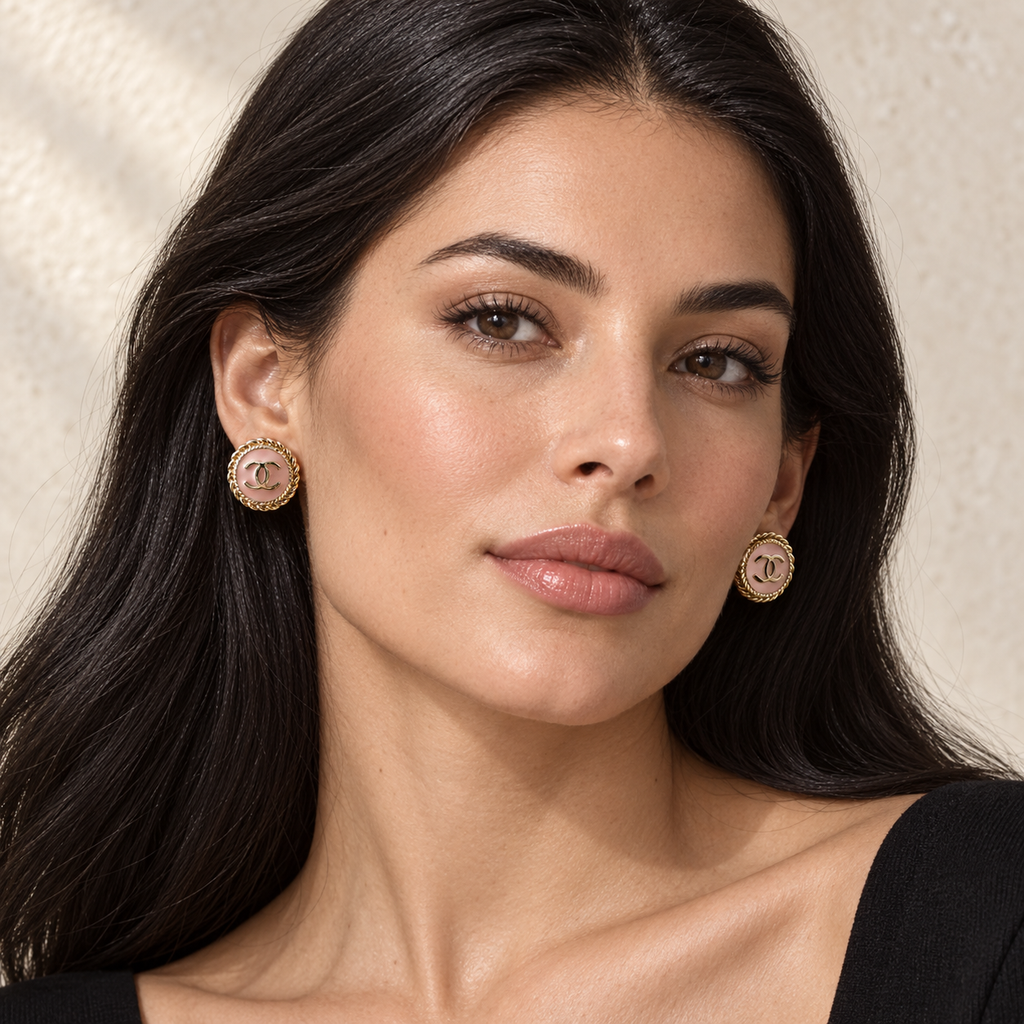 The Rose Héritage Earrings | Authentic Vintage Chanel | 20mm