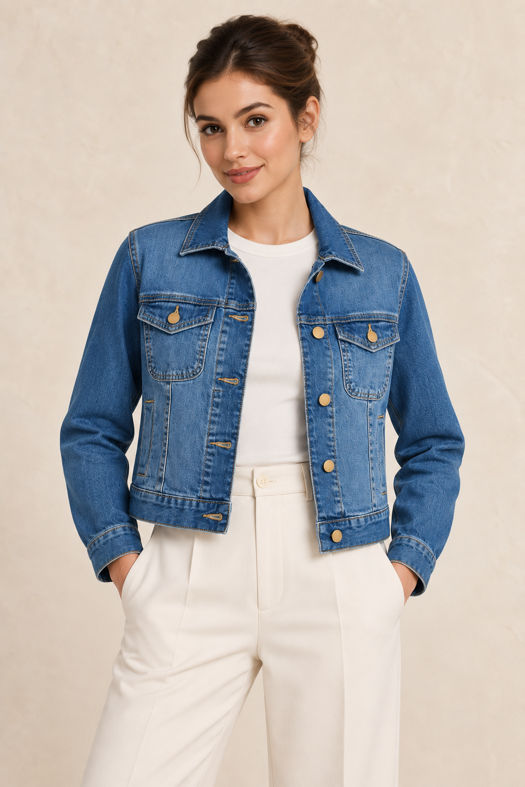 The Fendi Leopard Chain Denim Jacket | Small & Medium