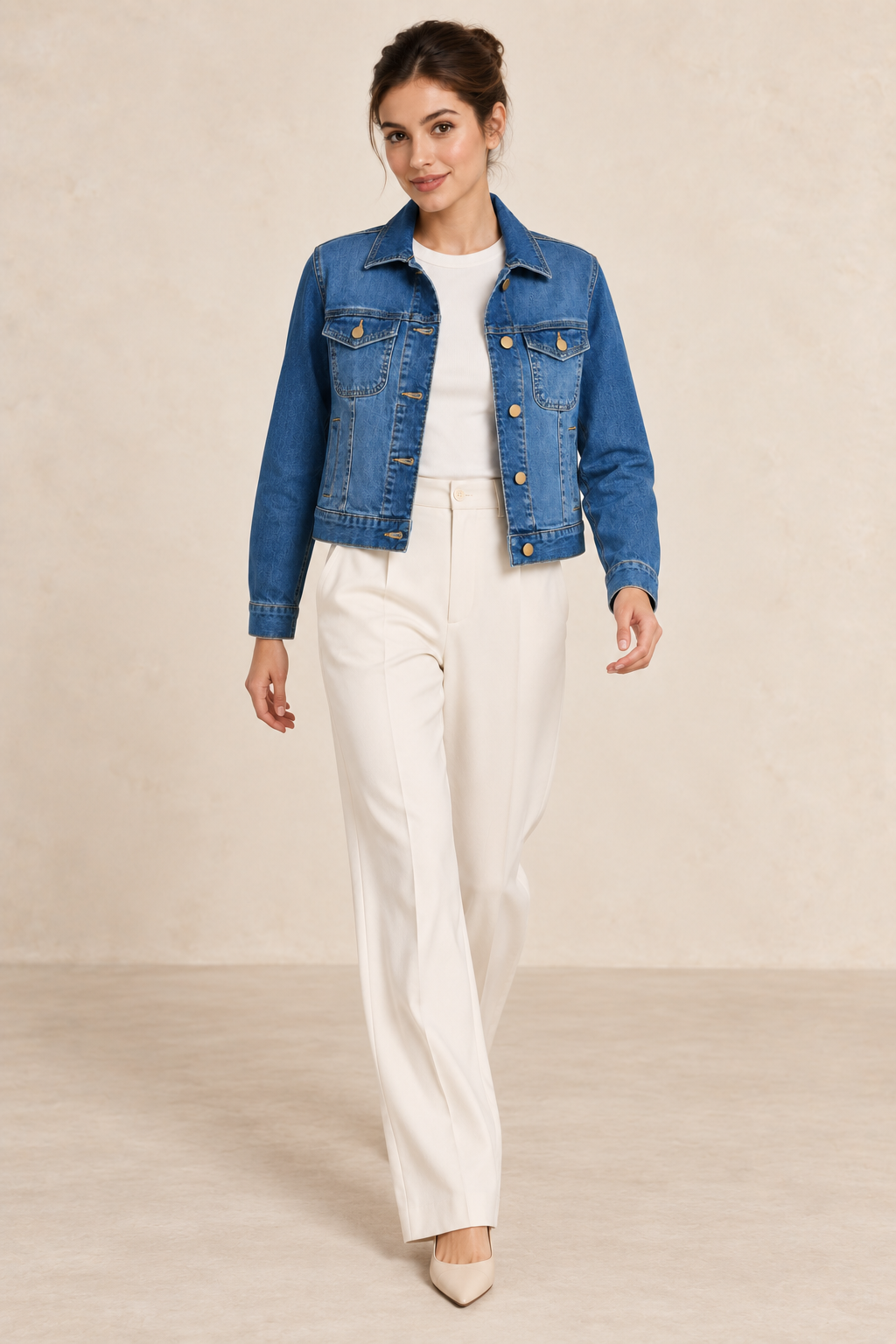 The Fendi Leopard Chain Denim Jacket | Small & Medium