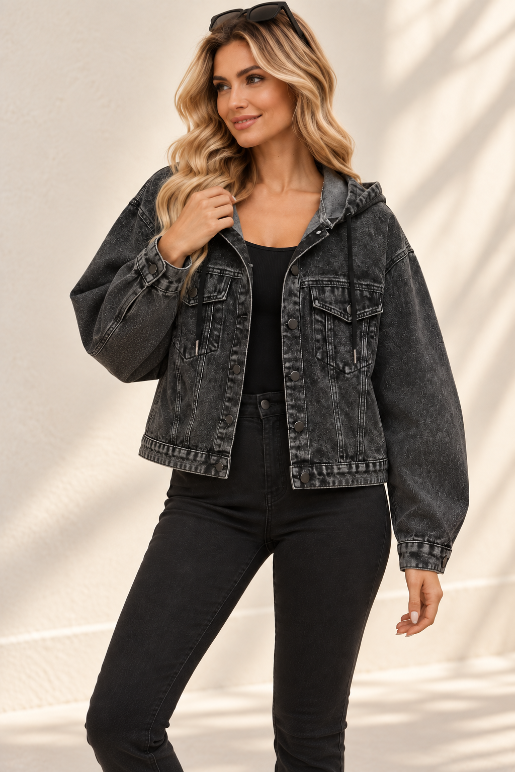 The Ralph Lauren Noir Polo Bear Hooded Jacket | Small