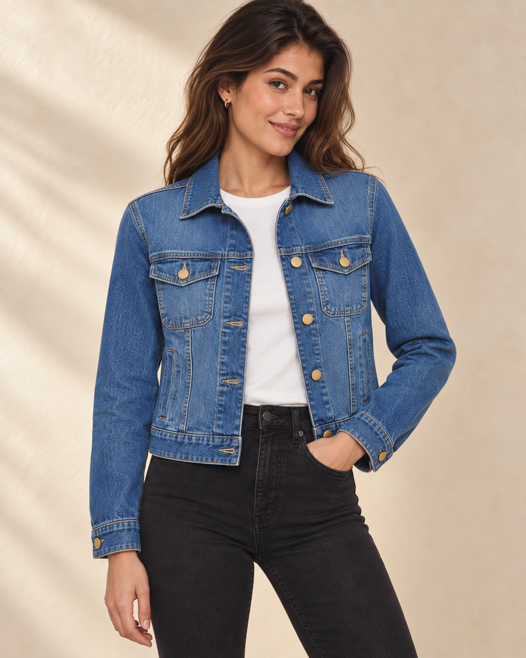 The Fendi Roma Check Denim Jacket