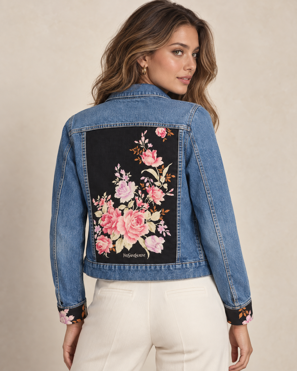 The Yves Saint Laurent Rose & Onyx Denim Jacket