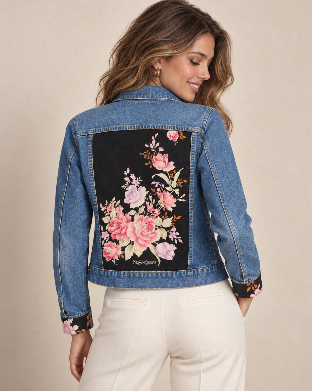 The Yves Saint Laurent Rose & Onyx Denim Jacket